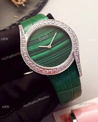 Replica Piaget Limelight Gala SS Green Dial Ladies Watch Quartz Movement